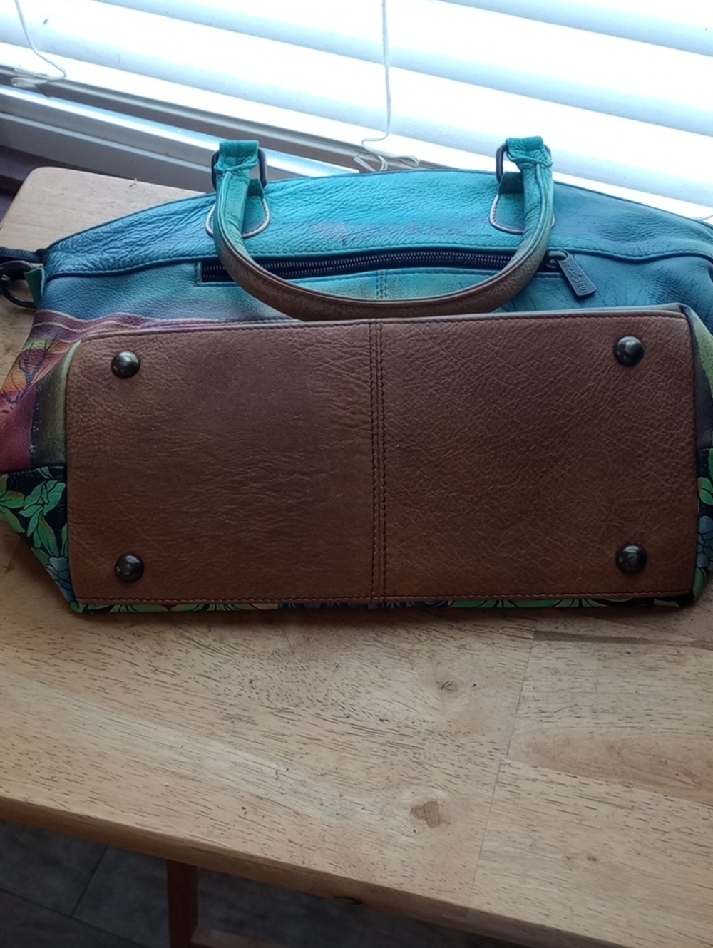 Anuschka Horse Handbag Satchel - Picture 4 of 5